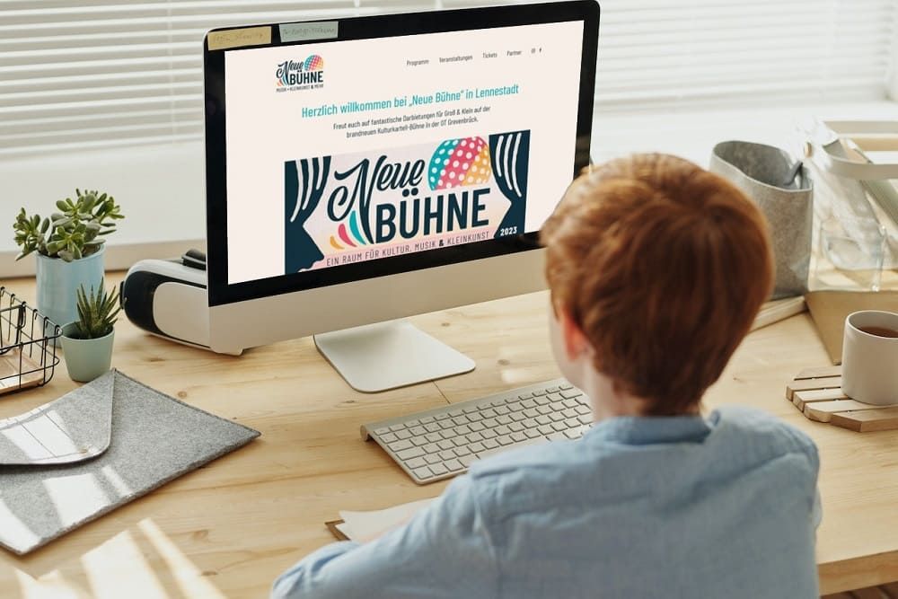 Mockup der Webseite Neue B&uuml;hne Lennestadt